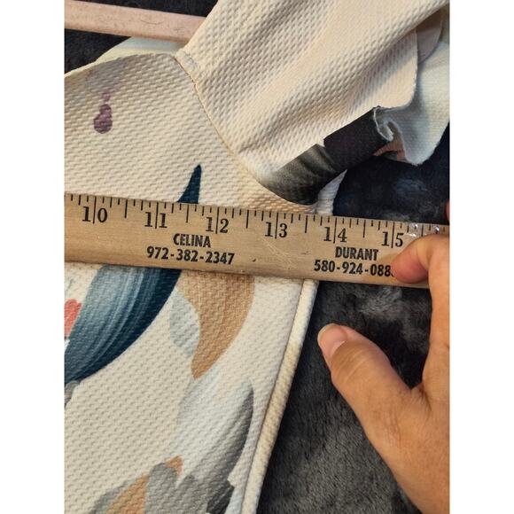 ASOS Off the Shoulder Scalloped Maxi Floral Print Dress Women's 2 - Picture 9 of 10